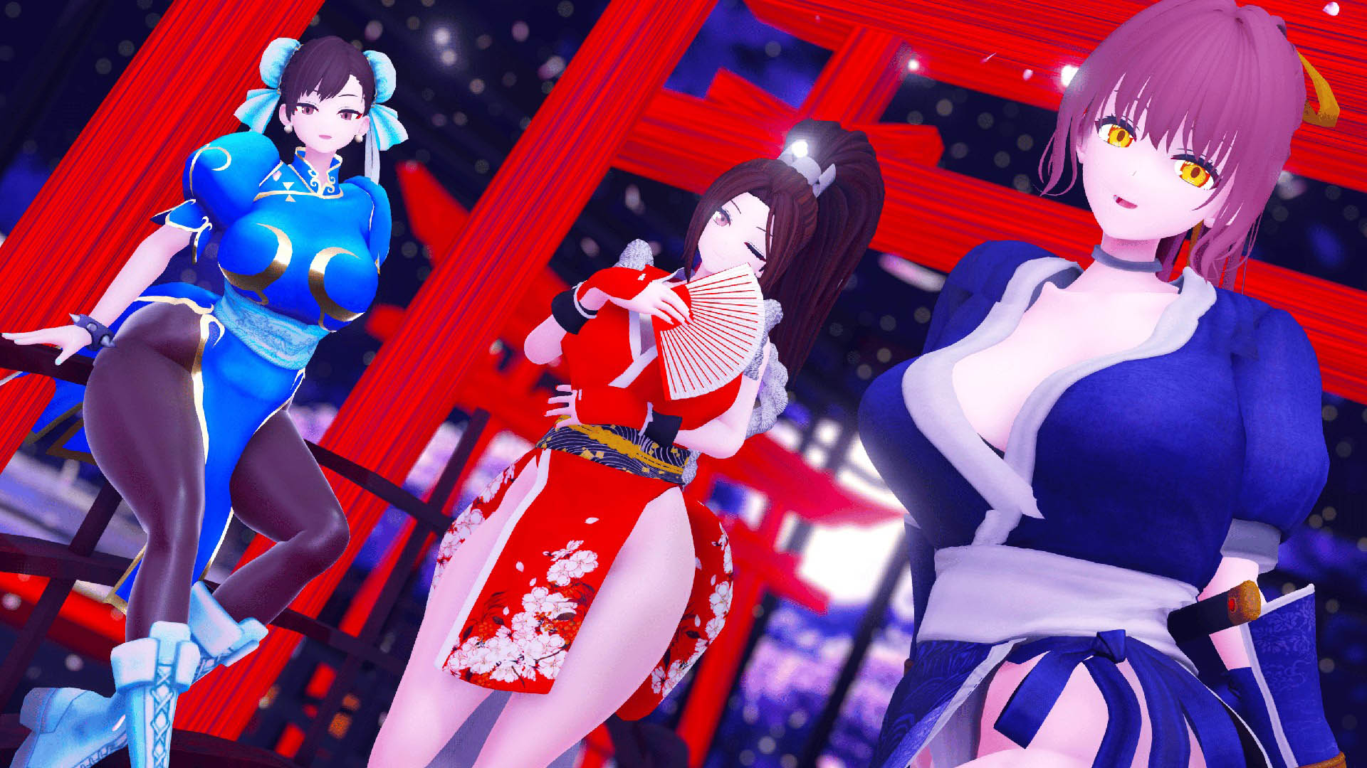 [ブランファンクラブ] 武道を嗜む三娘Ch〇n-Li K〇sumi Mai 〇hira〇ui　dance